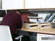 Nikita came over to Seth's office to see how things were going with getting her house remodeled.