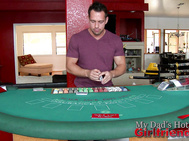 Johnny's practicing blackjack because his dad say he needs to get a job but, he isn't that good at it yet.