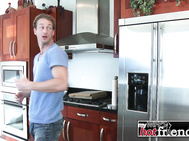 Sarah Vandella stops by to help her friend's husband, Ryan, cook a meal.