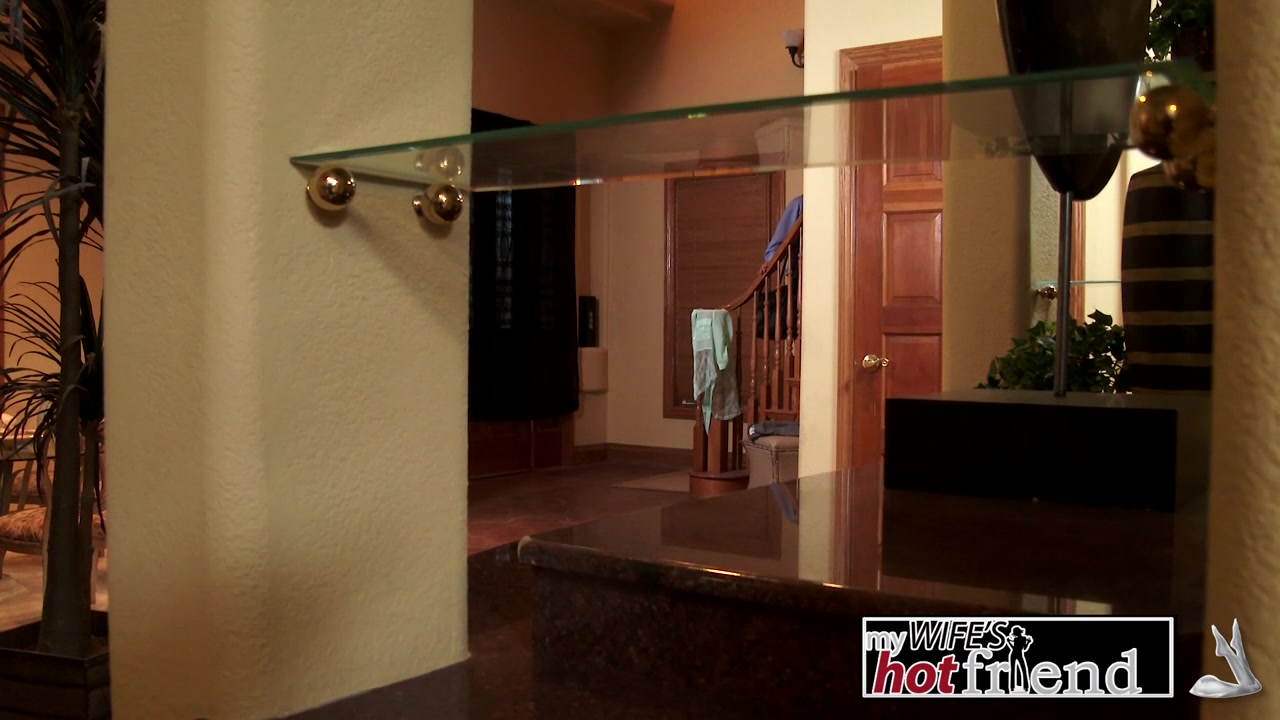 August Ames sneaks into her friend's house, puts on some lingerie, and waits for her friend's husband to get home.