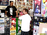 I was picking up my Rocky Marciano poster which I ordered at a local comic book shop when in walked Barrbara.