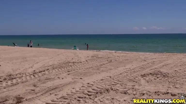 The boys were out combing the beach for hot chicks.