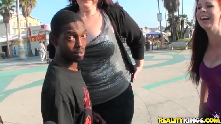She finds a couple of cuties to test out her nipple slip, damn that is hott.
