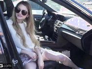 Nadya Nabakova puts her cunt on display at the golf course