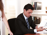 Day after day, Ryan and Brooklyn send each other flirtatious glances across the office.