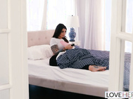 LoveHerFeet - Chesty Brunette HOUSEWIFE Ivy Lebelle Gets Plugged by the Cable Guy