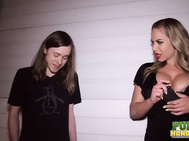 Public Handjobs - Topheavy WIFE Olivia Austin Stroking two Cops