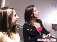 Two Girls Public Flashing and Solo