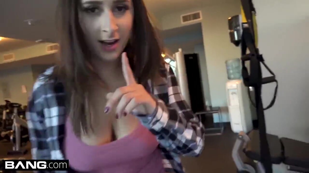 Innocent Ashley Adams Fucks in a Public Gym